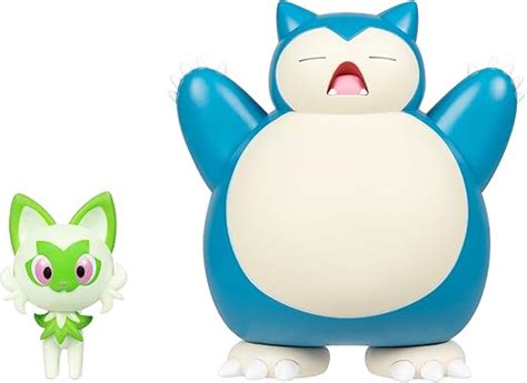 Pokemon Battle Figure 2 Pack 2 Inch Sprigatito And 4 5 Inch Snorlax Battle Ready