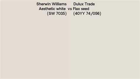 Sherwin Williams Aesthetic White Sw Vs Dulux Trade Flax Seed