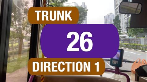 SBS Transit Trunk 26 Direction 1 Bus Service Route Visual YouTube