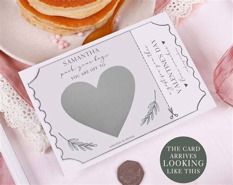 Personalised Gift Reveal Scratch Card Surprise Holiday By Making Meadows