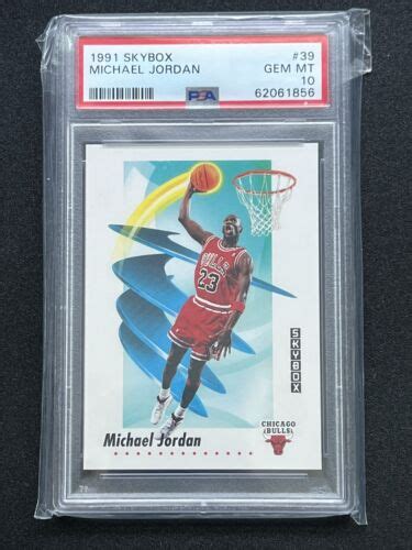 1991 Skybox 39 MICHAEL JORDAN Chicago Bulls PSA GEM MINT 10 EBay