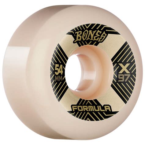 Rodas Bones Xcell X Formula XF V6 Wide Cut 54mm 97A Sample Skate