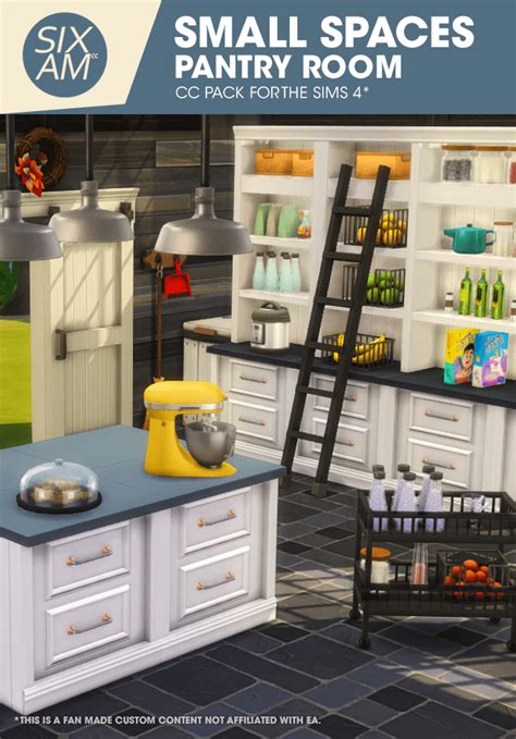 Small Spaces Pantry CC Pack For The Sims 4 Sixam CC