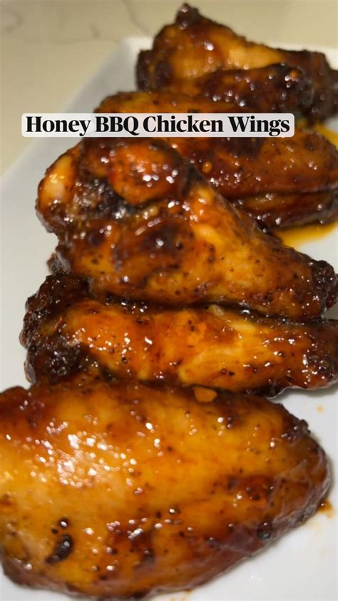 Honey Bbq Chicken Wings Recipe Chicken Wing Recipes Bbq Chicken Wings Recipe Chicken Dishes