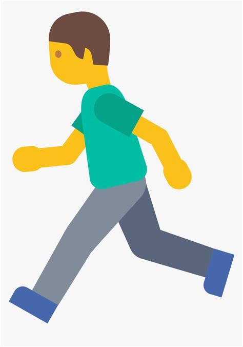 Walking Emoji Png Png Running Emoji Hd Transparent Png Transparent