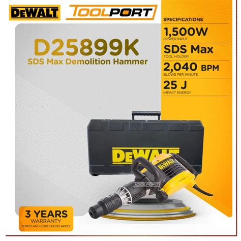 DeWalt D25899K Demolition Hammer SDS Max 1 500W TOOLPORT Lazada PH