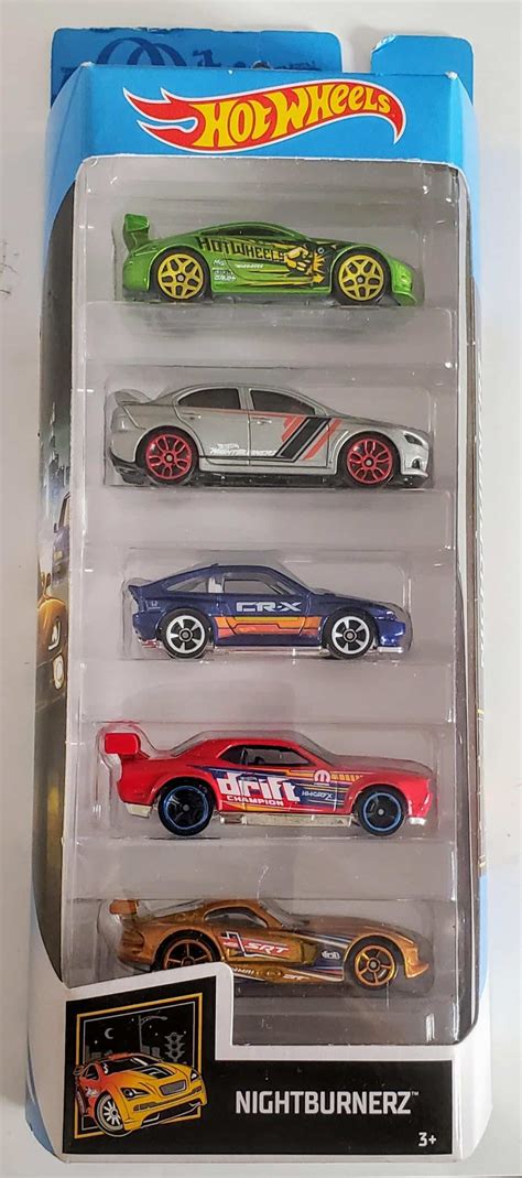 Hot Wheels Pack De 5 Nightburnerz Universo Hot Wheels