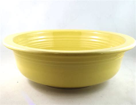 Large Yellow Fiesta Serving Bowl