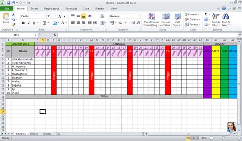 Cara Membuat Rekap Absen Di Excel Warga Co Id