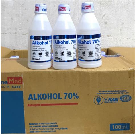 Alkohol 100ml Onemed Box 24 Botol Lazada Indonesia