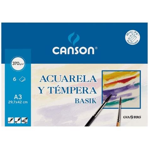 Minipack Hojas A Para Acuarela Y T Mpera Hojas Canson Ofertas