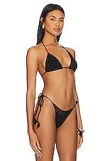 Indah Bobbie Triangle Bikini Top In Black Revolve