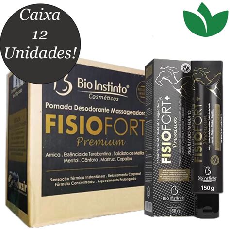 Caixa Pomada Fisiofort Premium G Unidades Bio Instinto Shopee