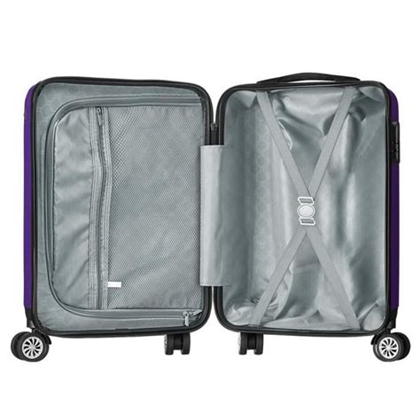 Valise Cabine 55cm Bagage A Main ABS 4 Roues Rigide Ultra Leger 6