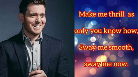 Michael BublÉ Sway Lyrics Video Youtube