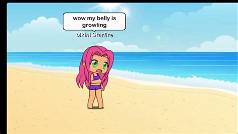 Starfire’s Belly Growling On The Beach Youtube