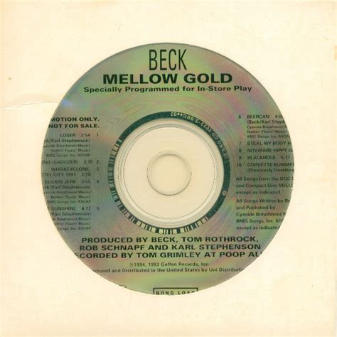 Beck - Mellow Gold (1994, CD) | Discogs