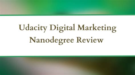 Udacity Digital Marketing Nanodegree Review Is It Worth It 2023