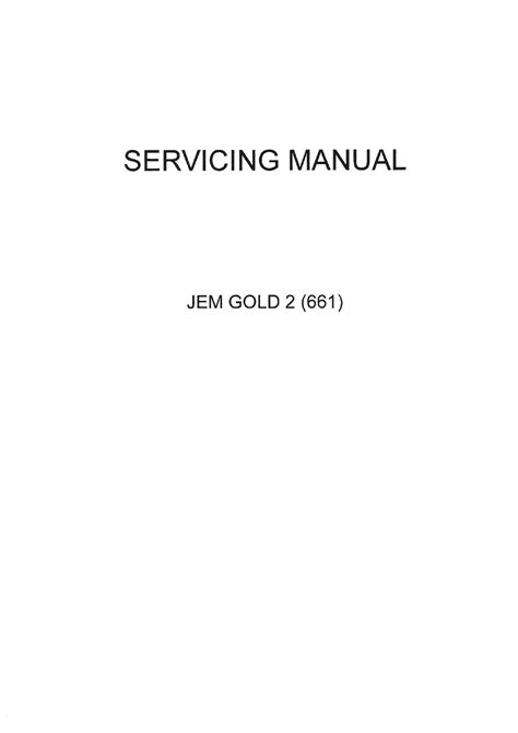 Service Manual Parts List Janome Jem Gold 2 661 Sewing Machine