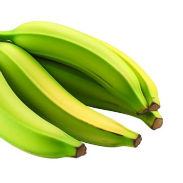 D Fresh Tasty Bunch Of Green Banana On Transparent Background Fresh