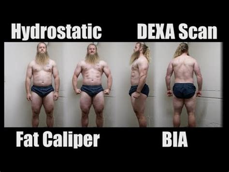 BODY FAT TEST Comparison Hydrostatic Skin Fold DEXA Scan BIA YouTube