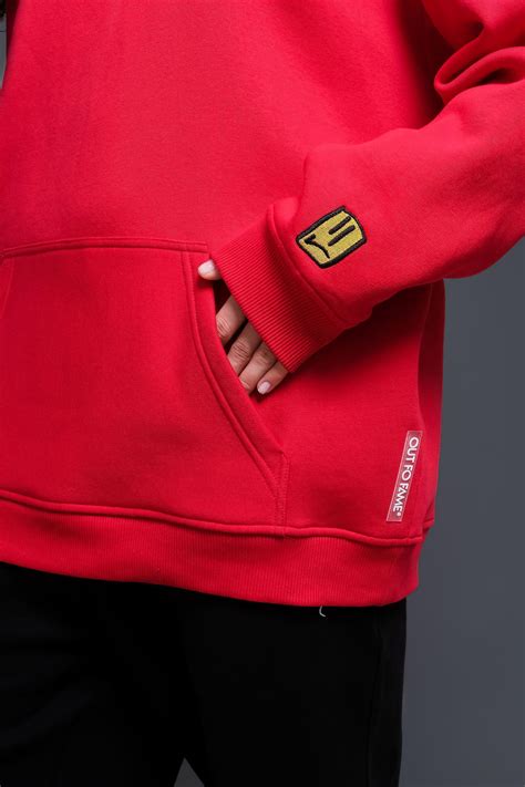 ХУДИ CLASSIC RED | OUT FO FAME интернет-магазин стильной одежды