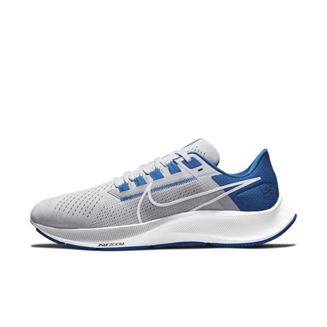 Nike Air Zoom Pegasus 38 Nfl Detroit Lions Running Shoes In Grey In