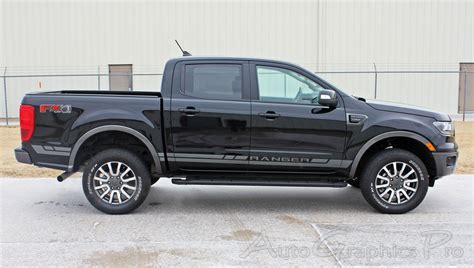 2019 2020 2021 2022 Ford Ranger Stripes RAPID Side Door Body Decal