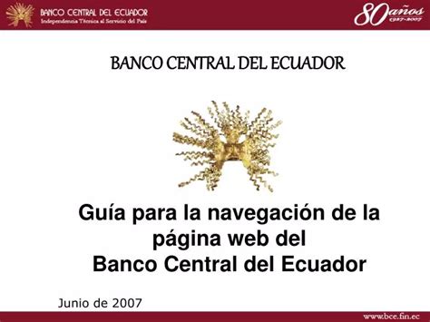 Ppt Gu A Para La Navegaci N De La P Gina Web Del Banco Central Del