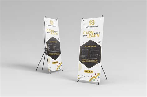 Standee Design For Nifty Wings On Behance