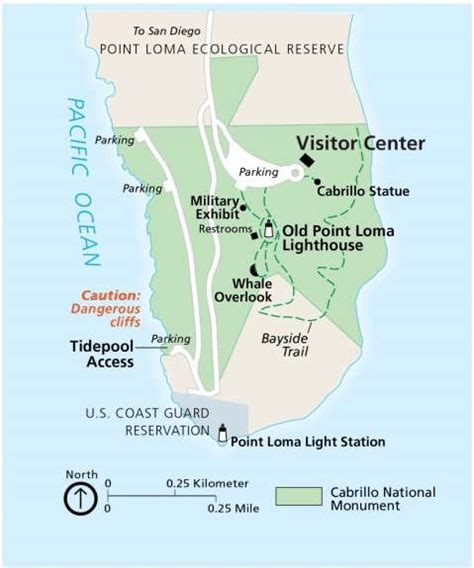 Map of Cabrillo National Monument (CABR) within the Point Loma ...