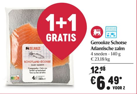 Gerookte Schotse Atlantische Zalm Promotie Bij Delhaize