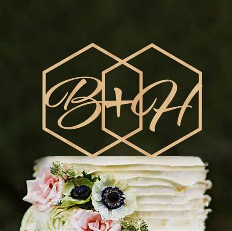 Buy Last Name Toppers For Wedding Cake Rose Gold