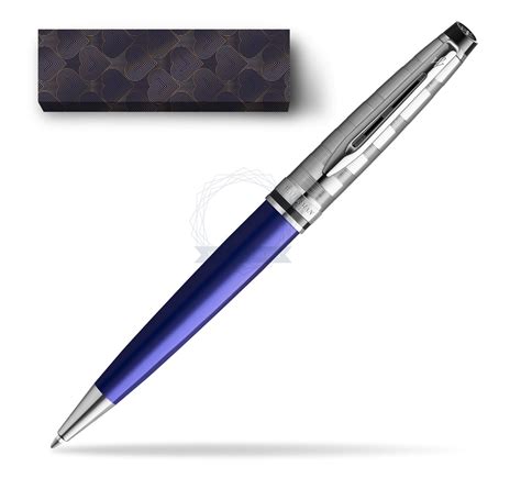 Waterman Ballpoint Pen Expert DeLuxe Navy Blue CT In Cover Glamour Love