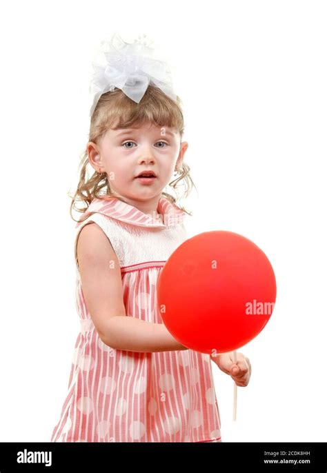 Petite Fille Avec Ballon Banque De Photographies Et Dimages à Haute