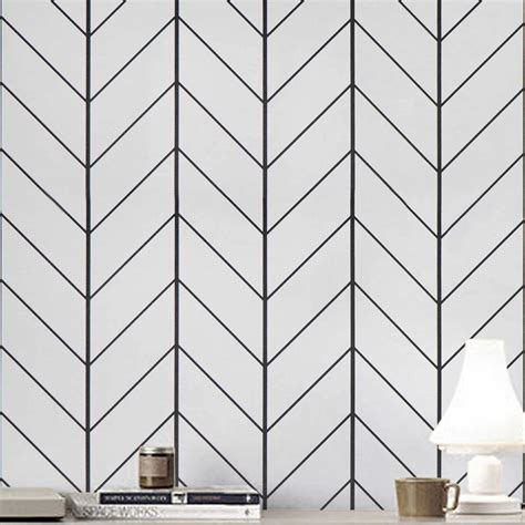 herringbone peel and stick wallpaper 4