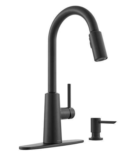 Moen® Matte Black Mod Pull Down Kitchen Faucet | Cabinets To Go