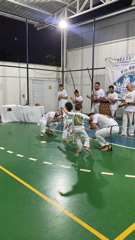 Cerim Nia De Batismo Troca De Cordas Da Capoeira Na Unidade Barra