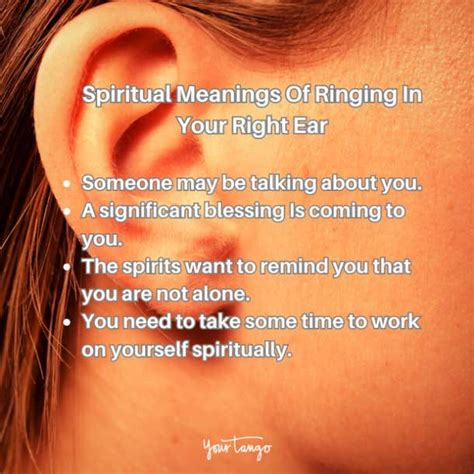 Ringing In The Right Ear What It Means Spiritually Artofit