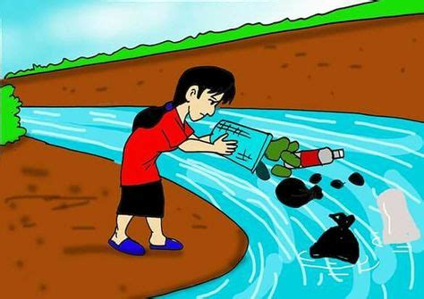 gambar  membuang sampah