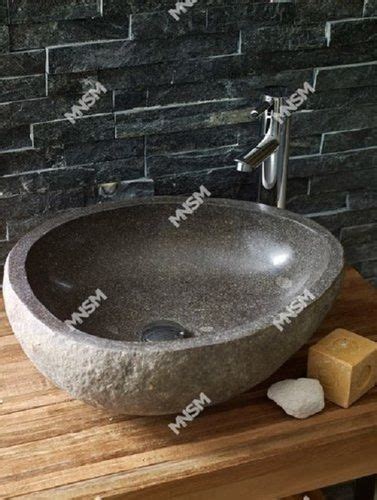 Round Natural River Stone Wash Basin At Best Price In Ratlam Marble