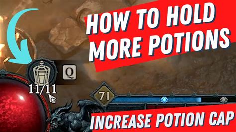 How To Increase Healing Potion Capacity In Diablo Youtube