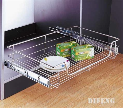 Kitchen Internal Drawer Pull Out Basket Plain Pull Basket Wire Basket