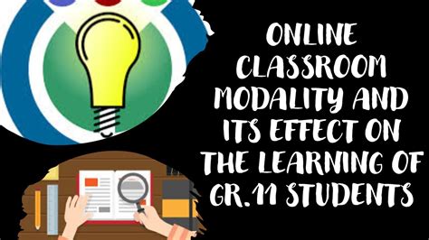 Online Classroom Modality And Its Effect On The Learning Of Gr11