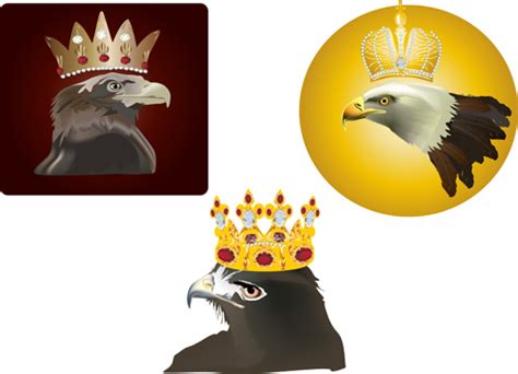 Crown with eagle head vector - Vector Other free download