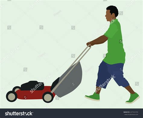 2,761 Man Pushing Lawnmower Images, Stock Photos & Vectors | Shutterstock