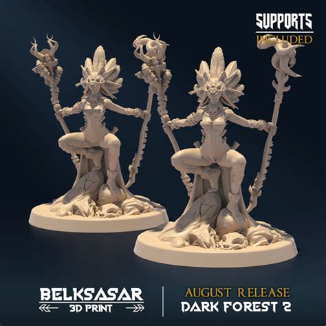 Fichier STL Deepkeeper Shaman Normal et Nude BModèle à télécharger et à imprimer en DCults