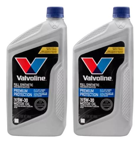 Kit Litros Aceite Motor Valvoline W Sintetico Premium Env O Gratis