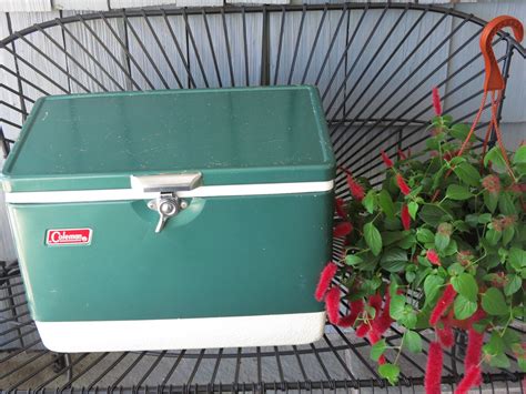 Vintage Coleman Cooler Green by mshedgehog on Etsy