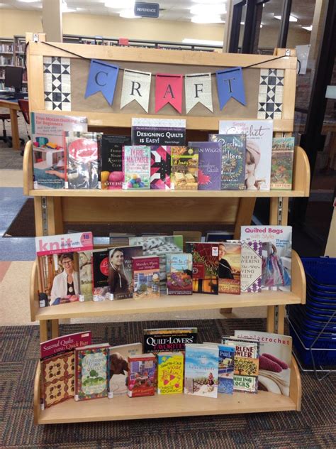 Craft Book Display March Library Book Displays Library Books